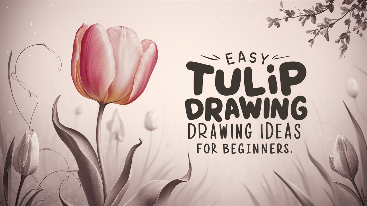 Easy Tulip Drawing Ideas for Beginners