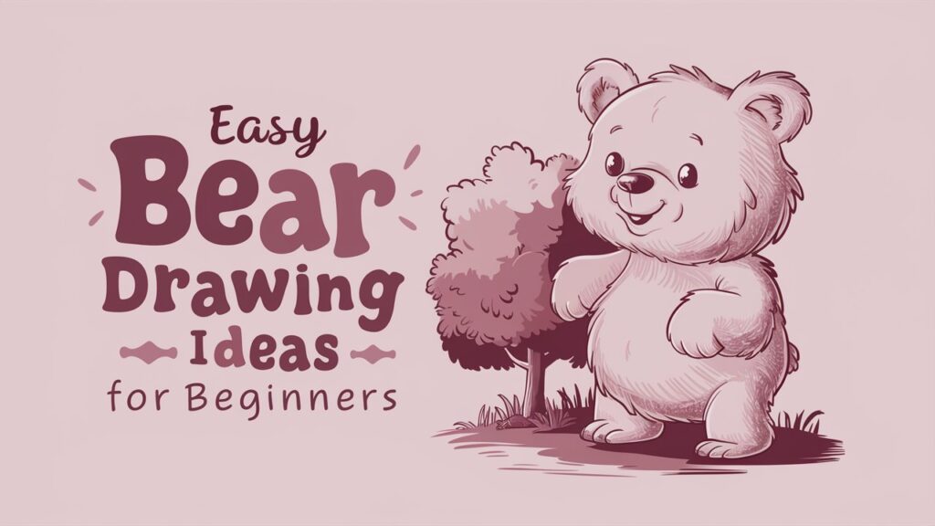 Simple and Easy Bear Drawing Ideas for Beginners