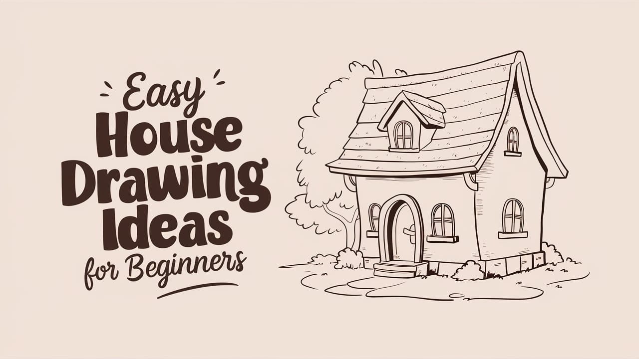 Simple and Easy House Drawing Ideas for Beginner