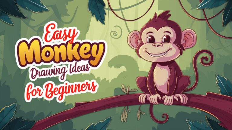 Simple and Easy Monkey Drawing Ideas for Beginners