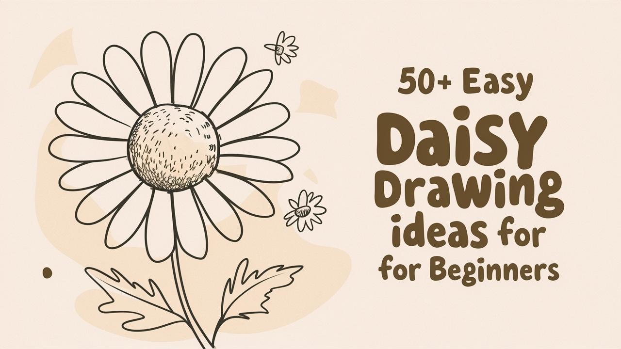 Easy Daisy Drawing Ideas for Beginners