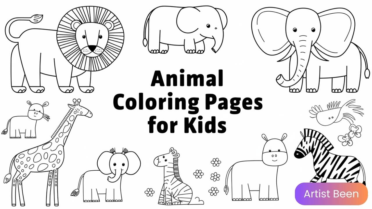 Animal Coloring Pages for Kids