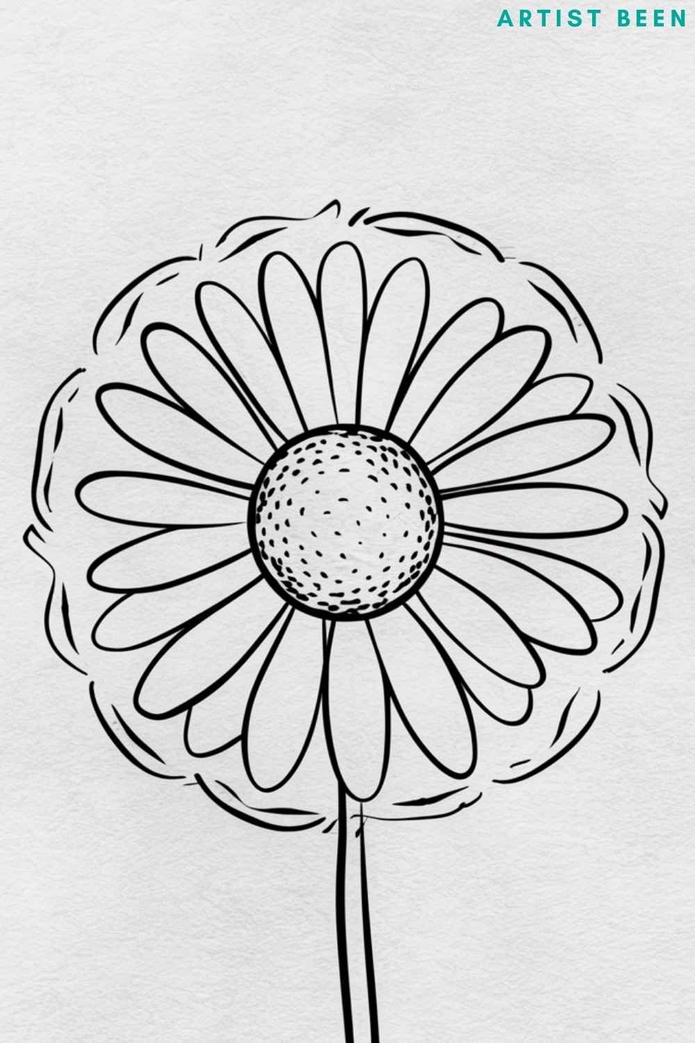 50+ Easy Daisy Drawing Ideas for Beginners - Artist Been