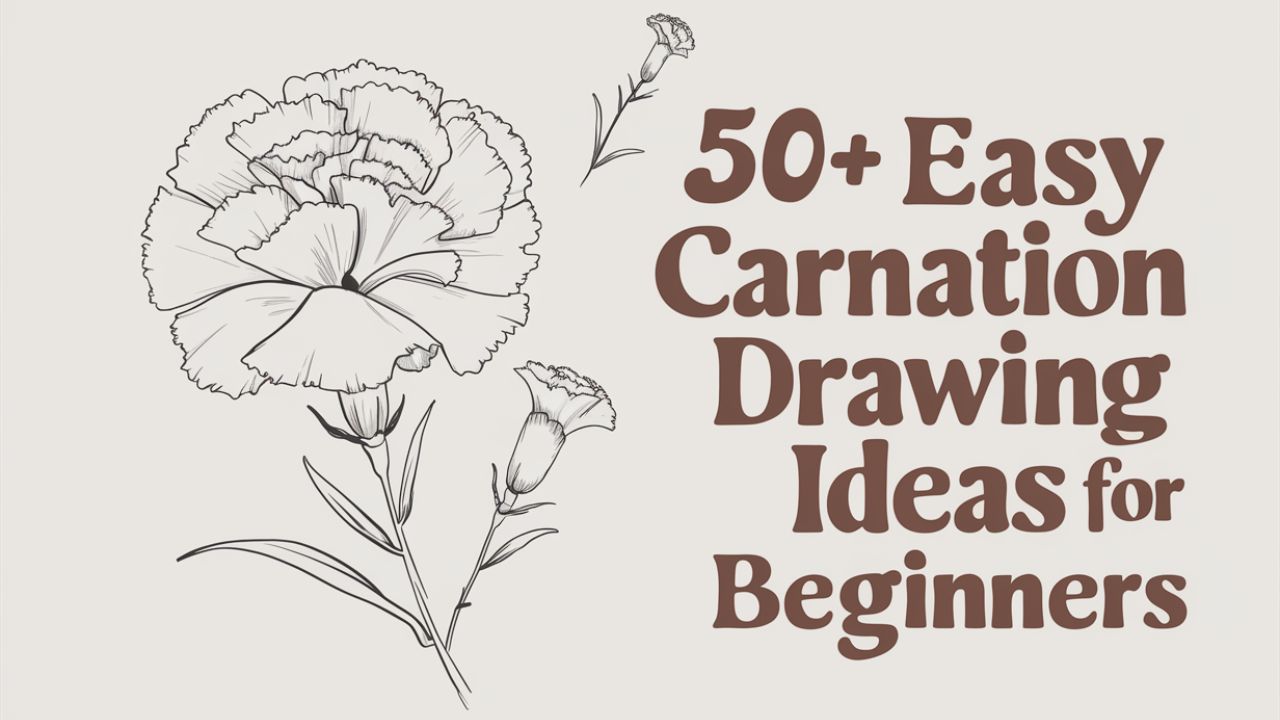 Easy Carnation Drawing Ideas for Beginners