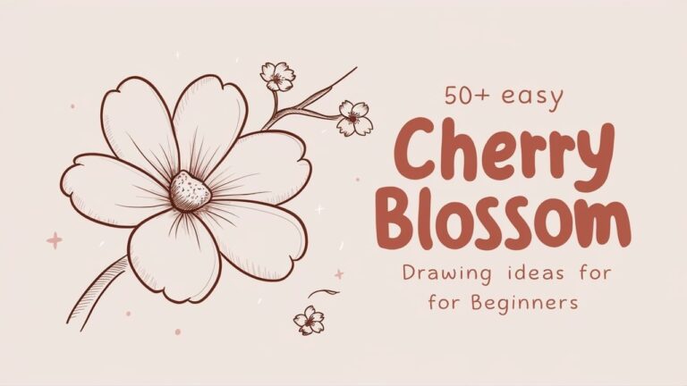 Easy Cherry Blossom Drawing Ideas for Beginners