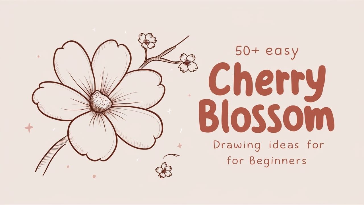 Easy Cherry Blossom Drawing Ideas for Beginners