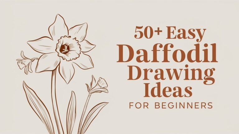 Easy Daffodil Drawing Ideas for Beginners