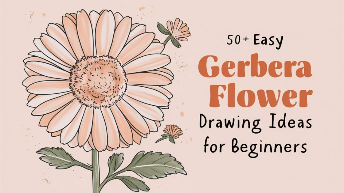 Easy Gerbera Flower Drawing Ideas for Beginners