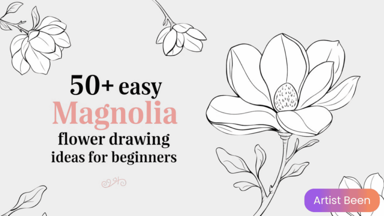 Easy Magnolia Flower Drawing Ideas for Beginners