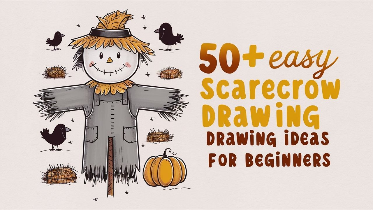 Easy Scarecrow Drawing Ideas for Beginners