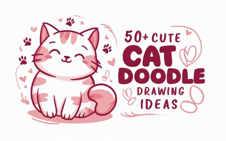 Cute Cat Doodle Drawing Ideas