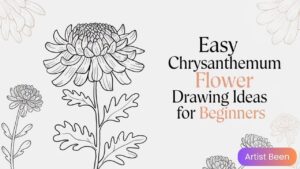 Easy Chrysanthemum Flower Drawing Ideas for Beginners