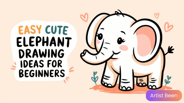 Easy Cute Elephant Drawings Ideas for Beginners