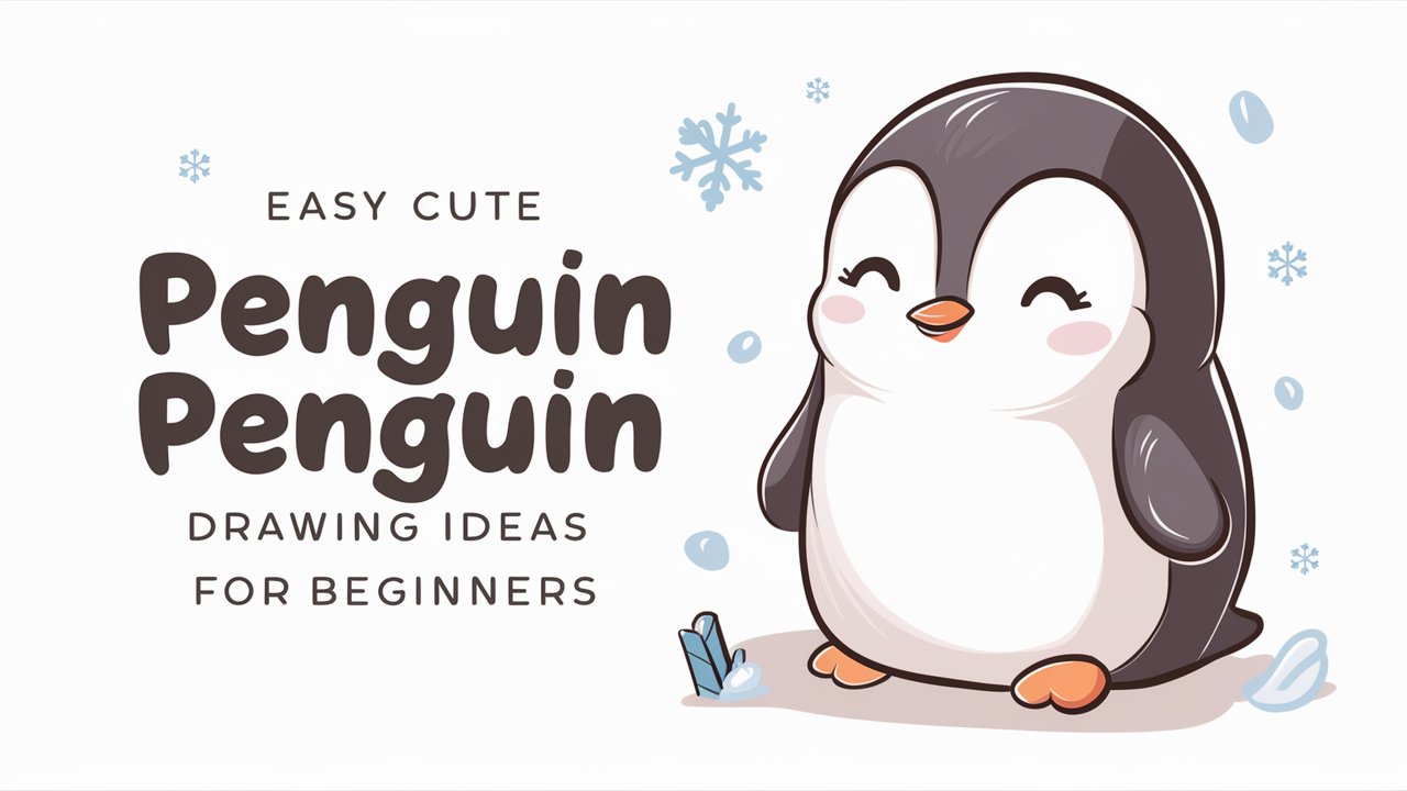 Easy Cute Penguin Drawing Ideas for Beginners