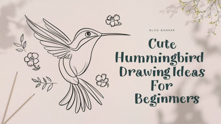 Cute Hummingbird Drawing Ideas for Beginners