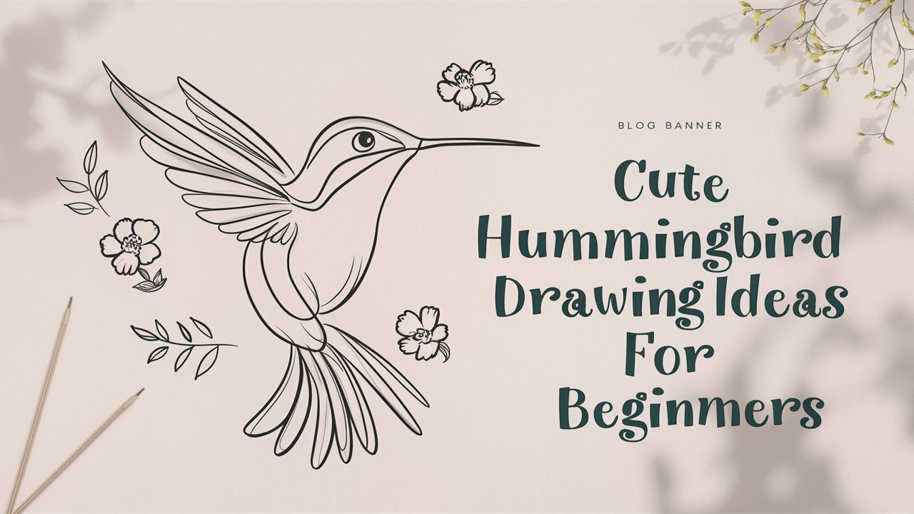 Cute Hummingbird Drawing Ideas for Beginners