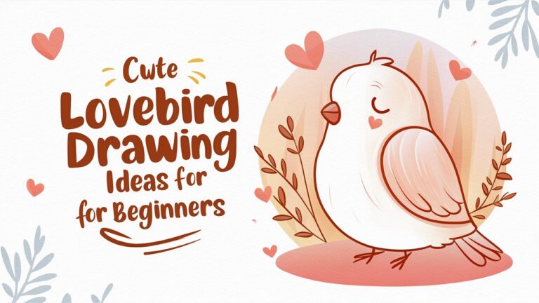 Cute Lovebird Drawing Ideas for Beginners