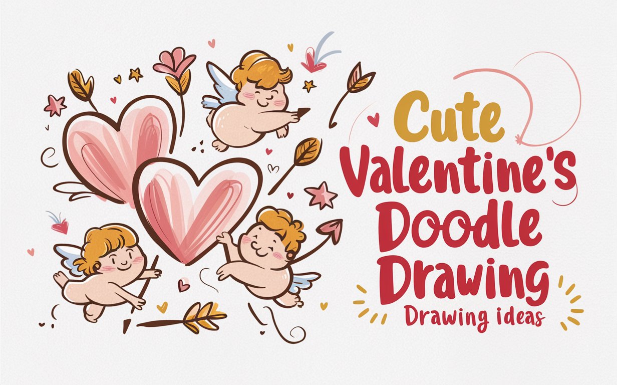 Cute Valentines Doodle Drawing Ideas