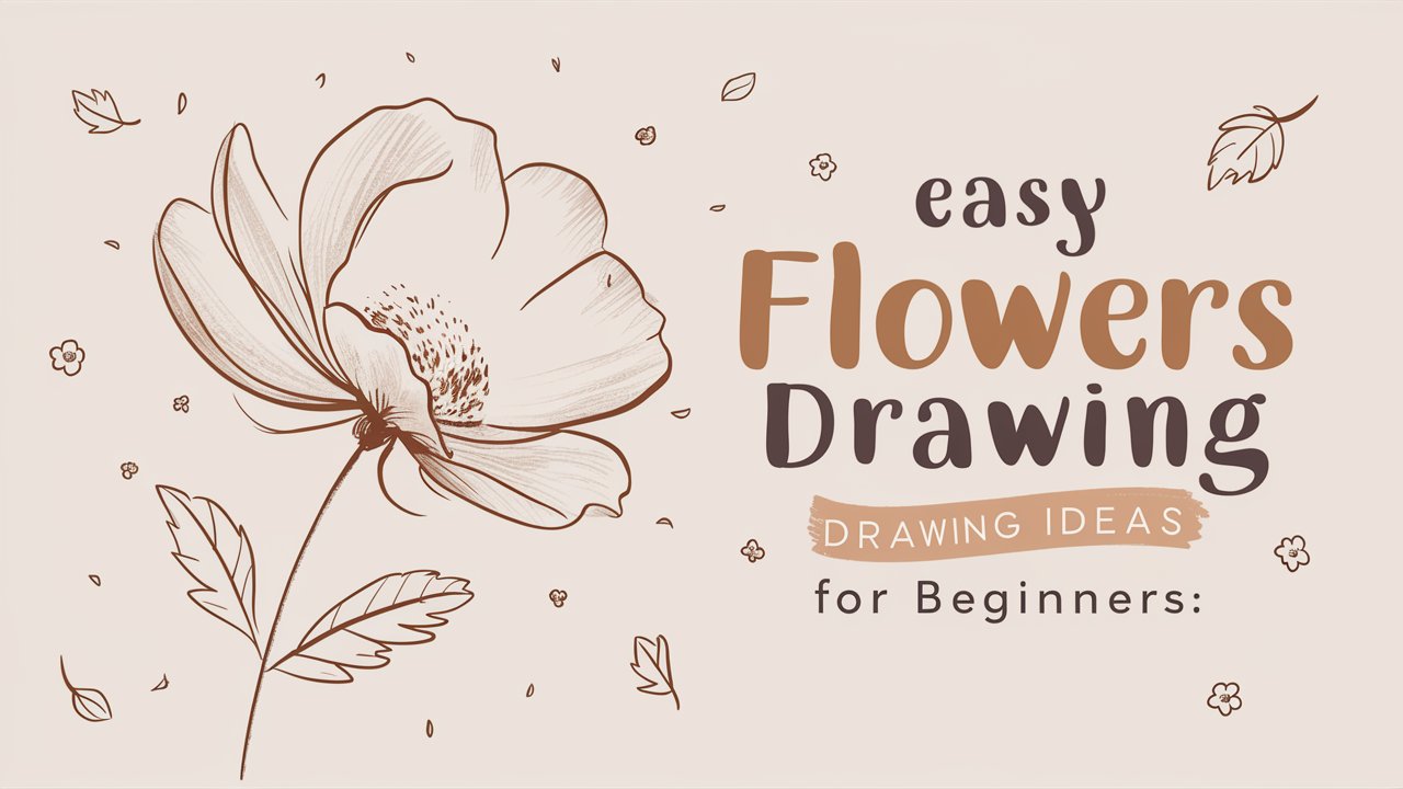 Easy Flowers Drawing Ideas for Beginners