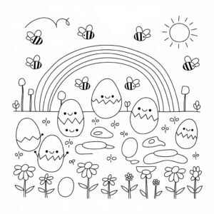 12 Funny Egg Drawing Ideas for Kids Artist Been