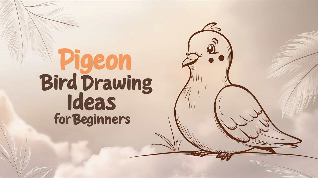 Pigeon Bird Drawing Ideas