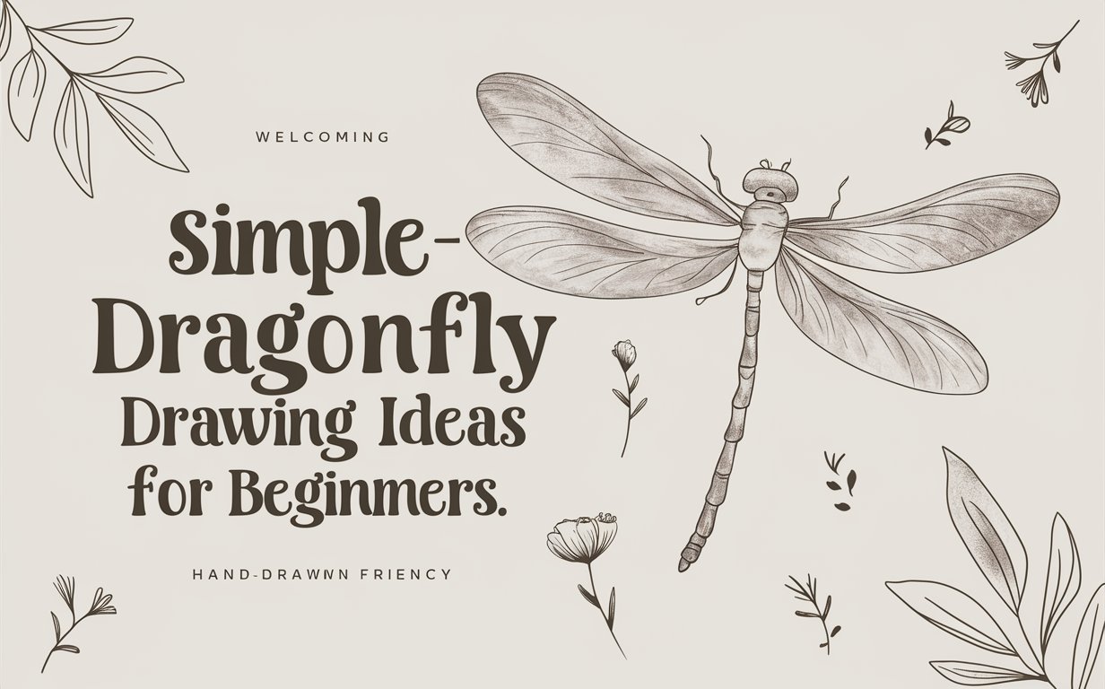 Simple Dragonfly Drawing Ideas for Beginners