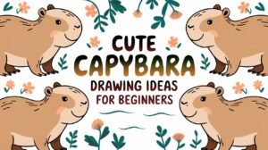 Cute Capybara Drawing Ideas for beginners