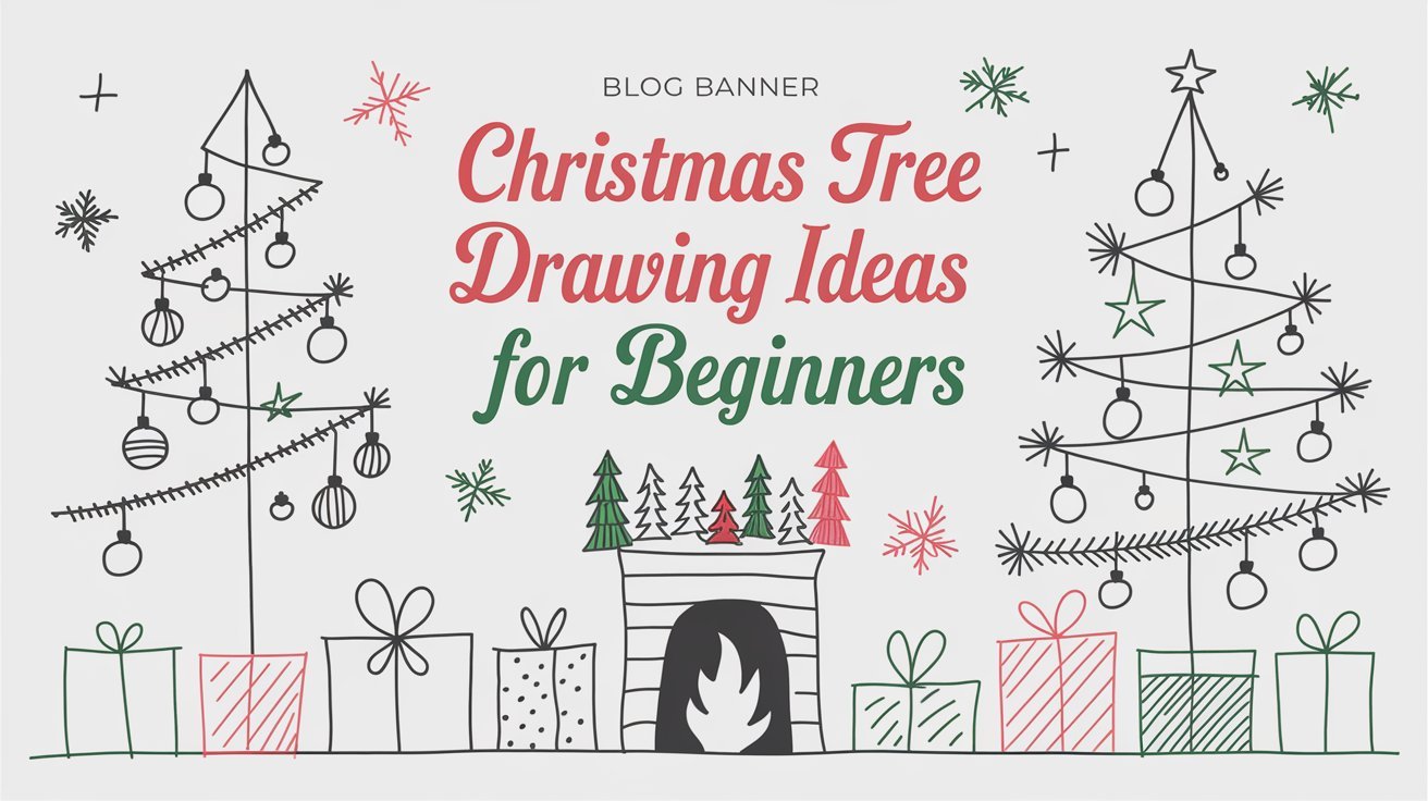 Christmas Tree Drawing Ideas for Beginners