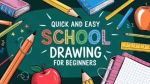 Quick and Easy school drawing ideas for beginners