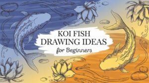 Koi Fish Drawing Ideas For Beginners