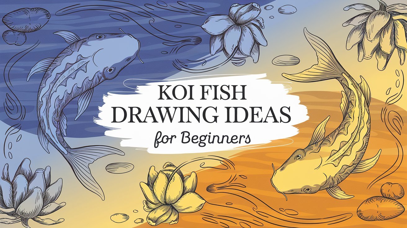 Koi Fish Drawing Ideas For Beginners