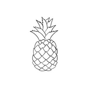 32+ Pure Pineapple Drawing Ideas for Beginners - Artist Been